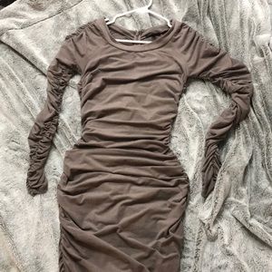 Bebe microsuede scrunch mini